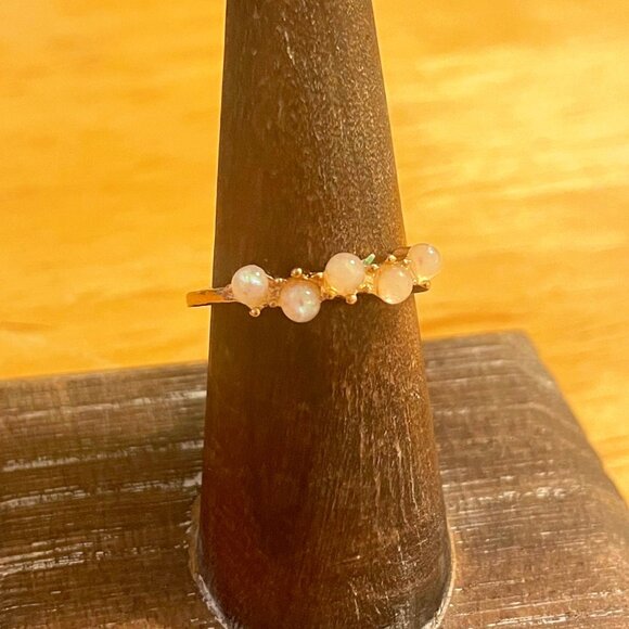 Pink Opal Stone Ring Size 6.5 - Picture 1 of 3